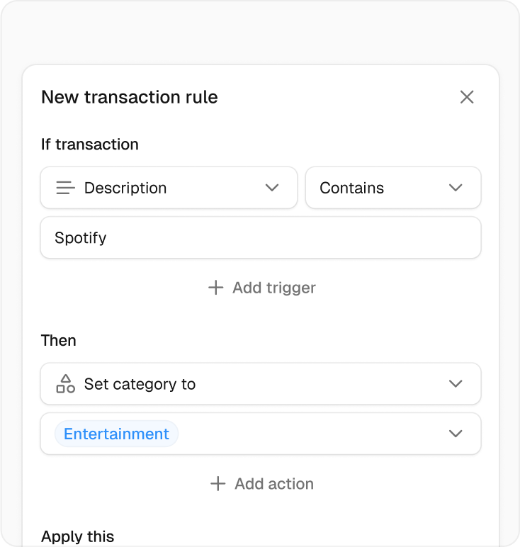 Maybe: Automate your transactions, your way